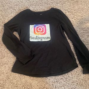 Instagram t shirt (social butterfly costume ) size 7/8